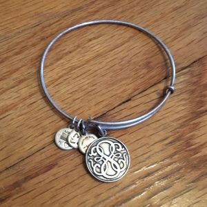 Alex and ani silver Celtic Irish charm bracelet